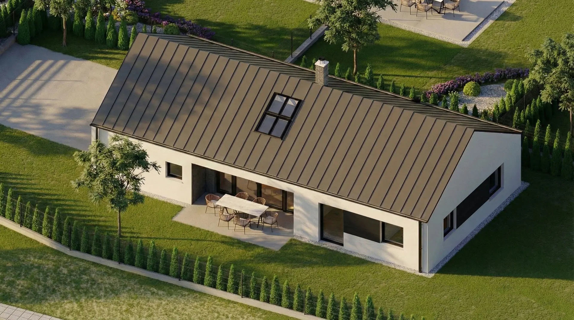 Vizualizace rodinného domu v projektu Luční Háj